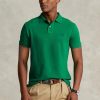 Polos de malla Ralph Lauren personalizados de corte entallado para hombre, color verde