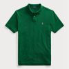 Polos de malla Ralph Lauren personalizados de corte entallado para hombre, color verde