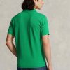 Polos de malla Ralph Lauren personalizados de corte entallado para hombre, color verde Polos de malla Ralph Lauren personalizados de corte entallado para hombre, color verde
