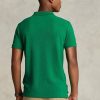 Polos de malla Ralph Lauren personalizados de corte entallado para hombre, color verde