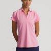 Polos de piqué entallados de Ralph Lauren para mujer en color rosa