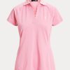 Polos de piqué entallados de Ralph Lauren para mujer en color rosa