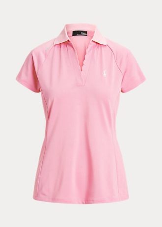 Polos de piqué entallados de Ralph Lauren para mujer en color rosa