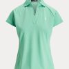 Polos de piqué entallados Ralph Lauren verdes para mujer Polos de piqué entallados Ralph Lauren verdes para mujer