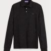 Polos de piqué negros de Ralph Lauren personalizados y ajustados para hombre