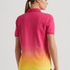 Polos de piqué teñidos Ralph Lauren para mujer en rosa, naranja y amarillo Polos de piqué teñidos Ralph Lauren para mujer en rosa, naranja y amarillo