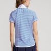 Polos de punto a rayas Ralph Lauren para mujer en azul y blanco Polos de punto a rayas Ralph Lauren para mujer en azul y blanco