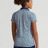 Polos de punto de corte entallado Ralph Lauren para mujer con flores Polos de punto de corte entallado Ralph Lauren para mujer con flores