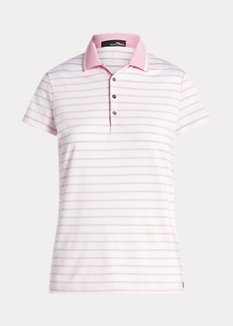 Polos de punto entallados Ralph Lauren para mujer en color rosa
