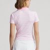 Polos de punto entallados Ralph Lauren para mujer en color rosa