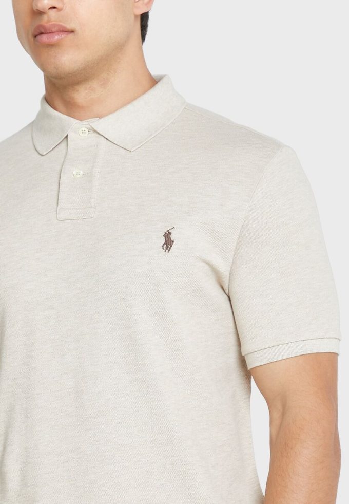 Polos esenciales Ralph Lauren beige para hombre