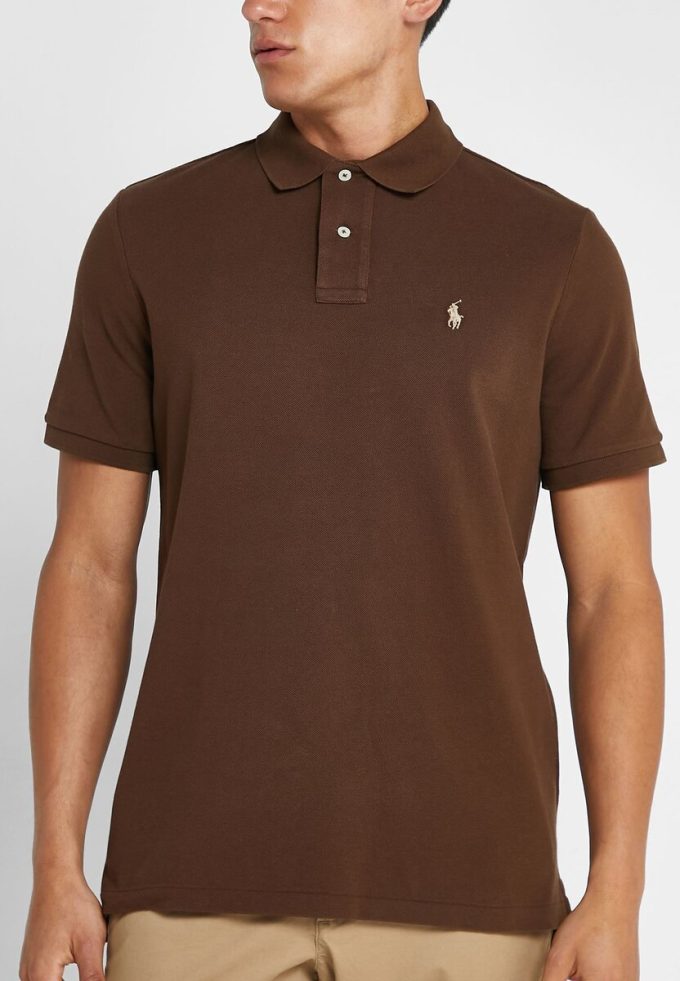 Polos esenciales Ralph Lauren de corte clásico para hombre en color marrón Polos esenciales Ralph Lauren de corte clásico para hombre en color marrón