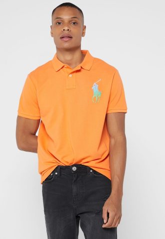 Polos esenciales Ralph Lauren naranjas para hombre