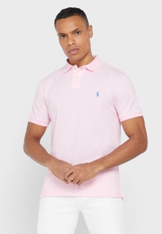 Polos esenciales Ralph Lauren rosas para hombre
