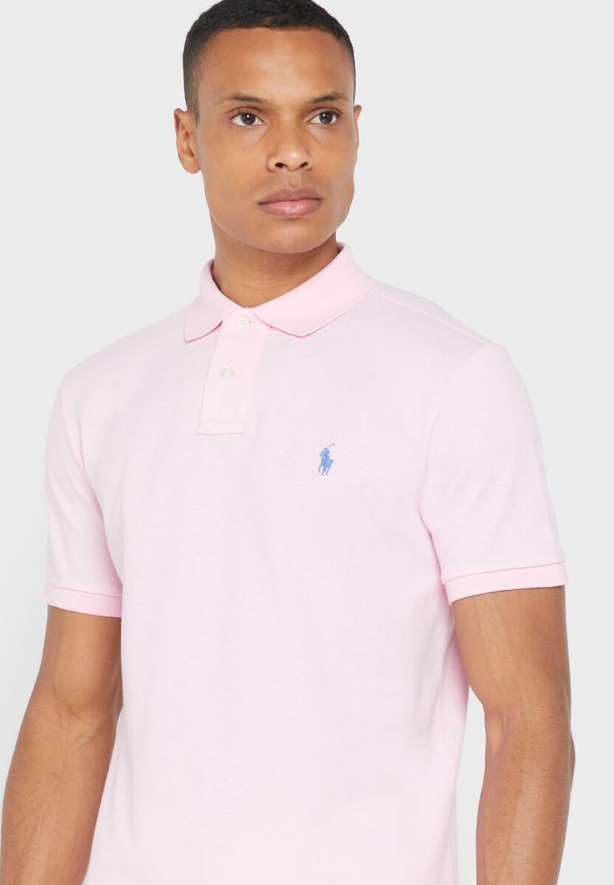 Polos esenciales Ralph Lauren rosas para hombre