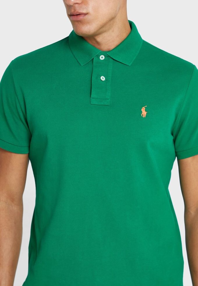 Polos esenciales Ralph Lauren verdes para hombre Polos esenciales Ralph Lauren verdes para hombre