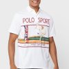Polos gráficos Ralph Lauren blancos para hombre