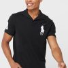 Polos negros con el logotipo de Ralph Lauren para hombre