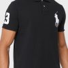 Polos negros con el logotipo de Ralph Lauren para hombre