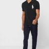 Polos negros con el logotipo de Ralph Lauren para hombre