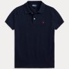 Polos negros de cachemira Ralph Lauren de corte entallado para mujer Polos negros de cachemira Ralph Lauren de corte entallado para mujer