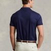 Polos Ralph Lauren de algodón suave, ajustados y personalizados, para hombre, color azul marino