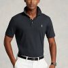 Polos Ralph Lauren de algodón suave de corte clásico para hombre, color negro Polos Ralph Lauren de algodón suave de corte clásico para hombre, color negro