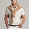 Polos Ralph Lauren de algodón suave, entallados y personalizados, color beige para hombre