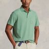 Polos Ralph Lauren de algodón y lino de corte clásico para hombre, color verde