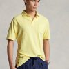 Polos Ralph Lauren de algodón y lino de corte clásico para hombre en amarillo