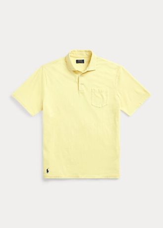 Polos Ralph Lauren de algodón y lino de corte clásico para hombre en amarillo Polos Ralph Lauren de algodón y lino de corte clásico para hombre en amarillo