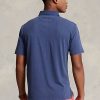 Polos Ralph Lauren de algodón y lino de corte clásico para hombre en azul marino