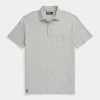 Polos Ralph Lauren de algodón y lino en gris para hombre, corte entallado y personalizado