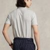 Polos Ralph Lauren de algodón y lino en gris para hombre, corte entallado y personalizado