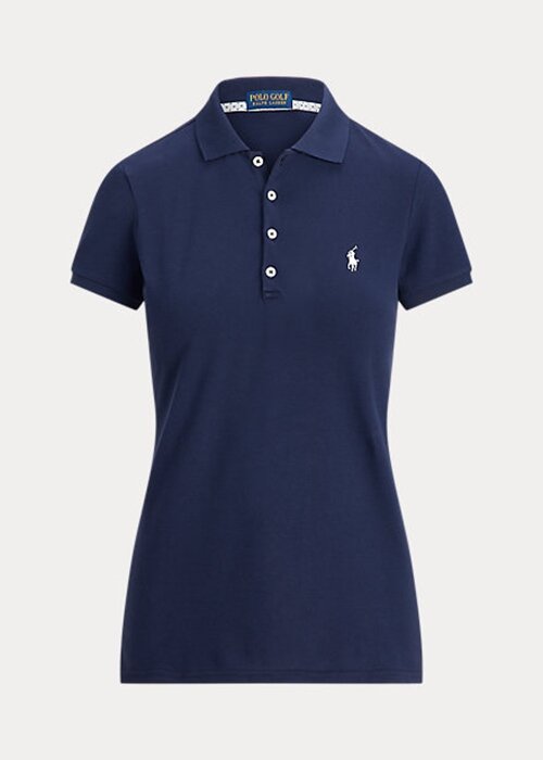 Polos Ralph Lauren de alto rendimiento con corte entallado para mujer en color azul marino Polos Ralph Lauren de alto rendimiento con corte entallado para mujer en color azul marino