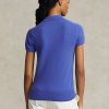 Polos Ralph Lauren de cachemira azul de corte entallado para mujer Polos Ralph Lauren de cachemira azul de corte entallado para mujer