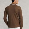Polos Ralph Lauren de corte entallado con diseño de ojo de pájaro en marrón para hombre
