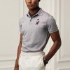 Polos Ralph Lauren de corte entallado con diseño de oso en gris para hombre Polos Ralph Lauren de corte entallado con diseño de oso en gris para hombre