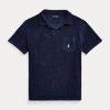 Polos Ralph Lauren de felpa entallados y personalizados para hombre en color azul marino Polos Ralph Lauren de felpa entallados y personalizados para hombre en color azul marino