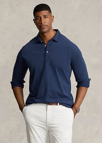 Polos Ralph Lauren de jersey azul marino para hombre