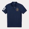 Polos Ralph Lauren de malla con escudo y corte clásico para hombre en azul marino Polos Ralph Lauren de malla con escudo y corte clásico para hombre en azul marino