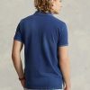 Polos Ralph Lauren de malla remendada de corte clásico para hombre en azul marino