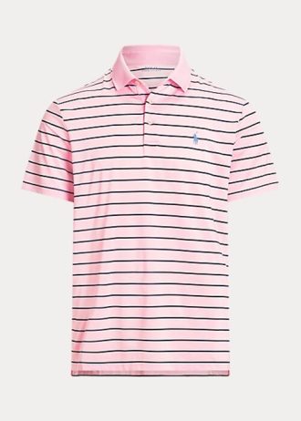 Polos Ralph Lauren de rendimiento de corte clásico en color rosa para hombre
