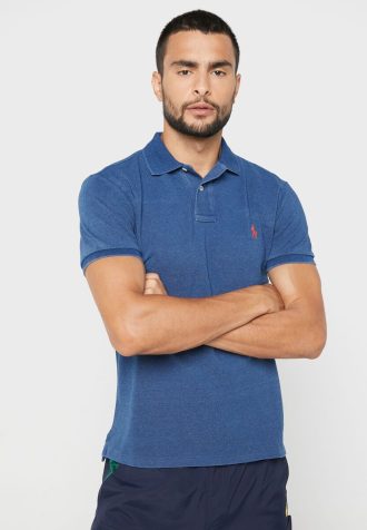 Polos Ralph Lauren Essential azules para hombre