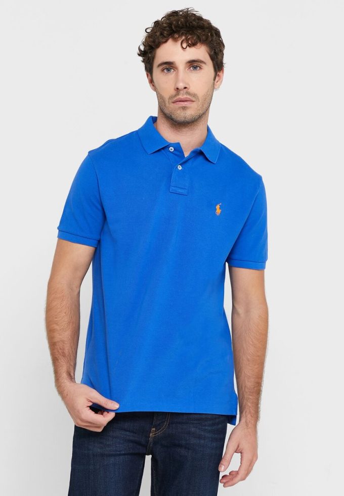 Polos Ralph Lauren Essential azules para hombre Polos Ralph Lauren Essential azules para hombre