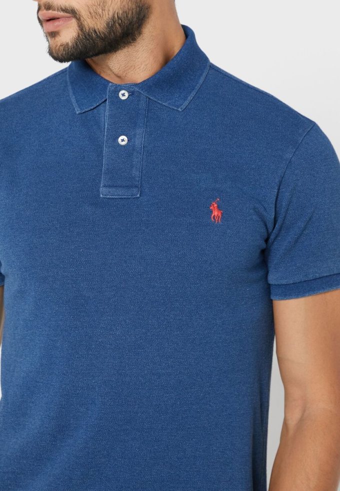 Polos Ralph Lauren Essential azules para hombre