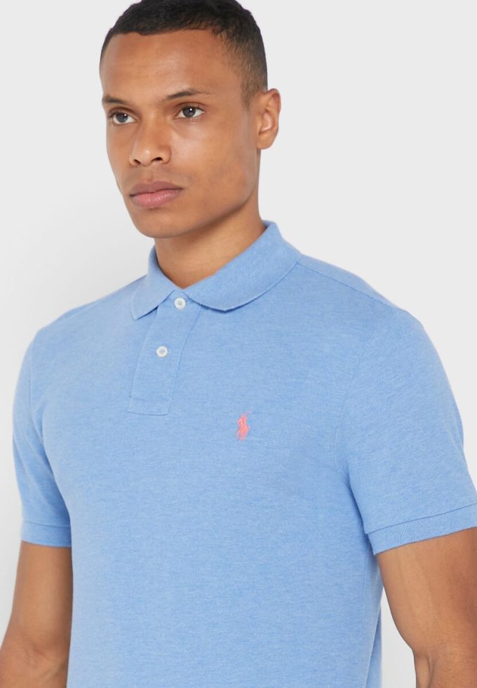 Polos Ralph Lauren Essential azules para hombre Polos Ralph Lauren Essential azules para hombre