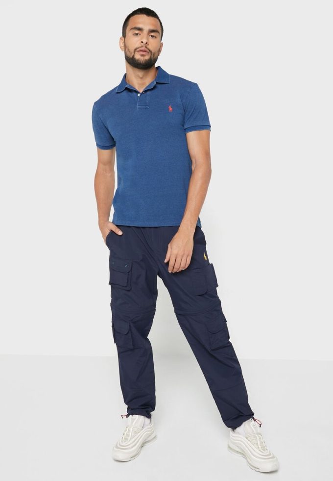 Polos Ralph Lauren Essential azules para hombre