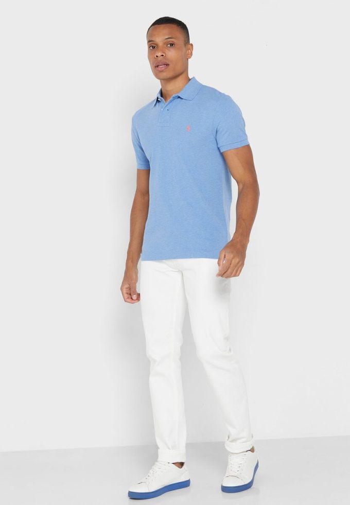 Polos Ralph Lauren Essential azules para hombre Polos Ralph Lauren Essential azules para hombre