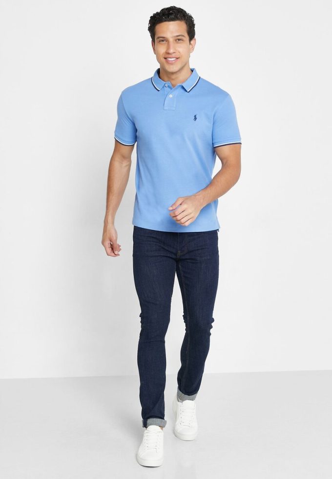 Polos Ralph Lauren Essential azules para hombre Polos Ralph Lauren Essential azules para hombre